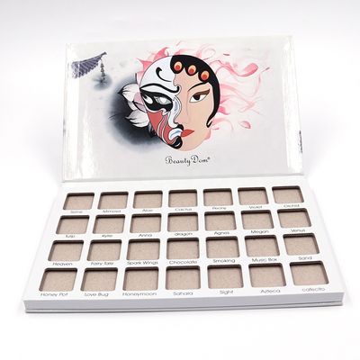품질  Wholesale 28 Colors Private Label Waterproof Eyeshadow Palette Cardboard Empty Makeup Eyeshadow Palette Packaging Case 공장